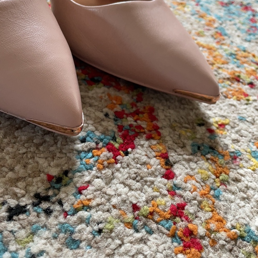Ted Baker London Pointed Toe Leather Court Shoes - Picture 2 of 9